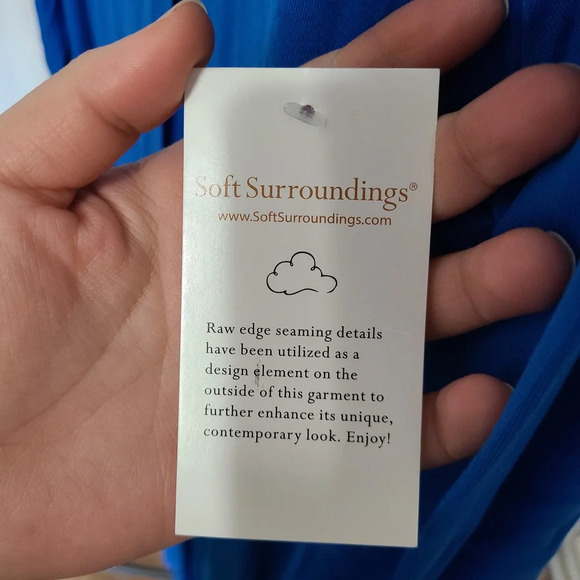 Soft Surroundings Women's Alexandra Asymmetrical Long Maxi Dress Size Large NWT - Picture 6 of 8